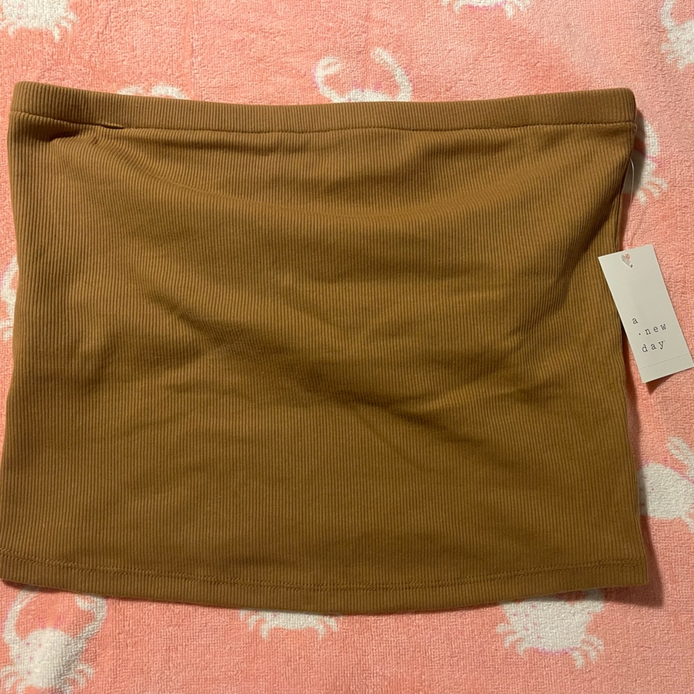 A New Day Tan Tube Top